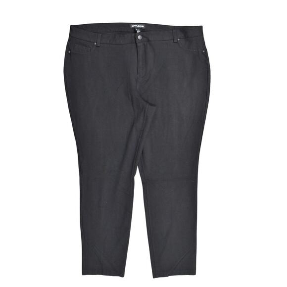 DKNY Black Ankle Pants Plus Size 2XL Pull onRayon - Picture 1 of 8
